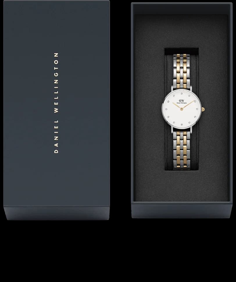 Montre Daniel Wellington DW00100616 femme verso boîtier argent