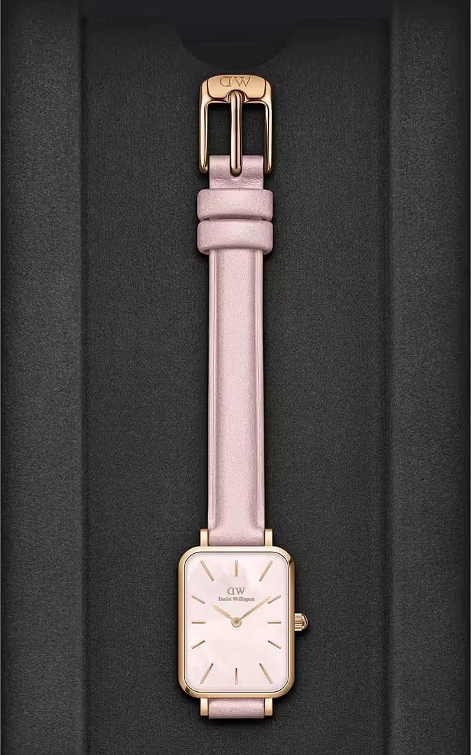 Montre Daniel Wellington DW00100636 femme verso boîtier or rose