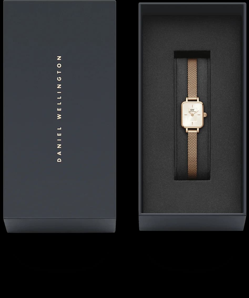 Montre Daniel Wellington DW00100651 femme verso boîtier or rose