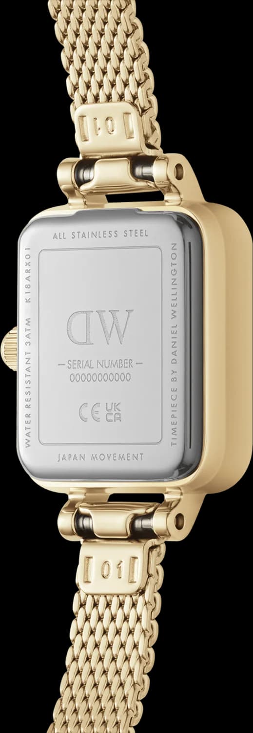 Montre Daniel Wellington DW00100656 femme détail cadran blanc