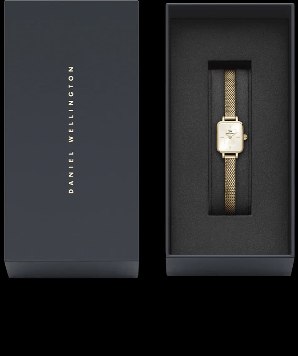 Montre Daniel Wellington DW00100656 femme verso boîtier or