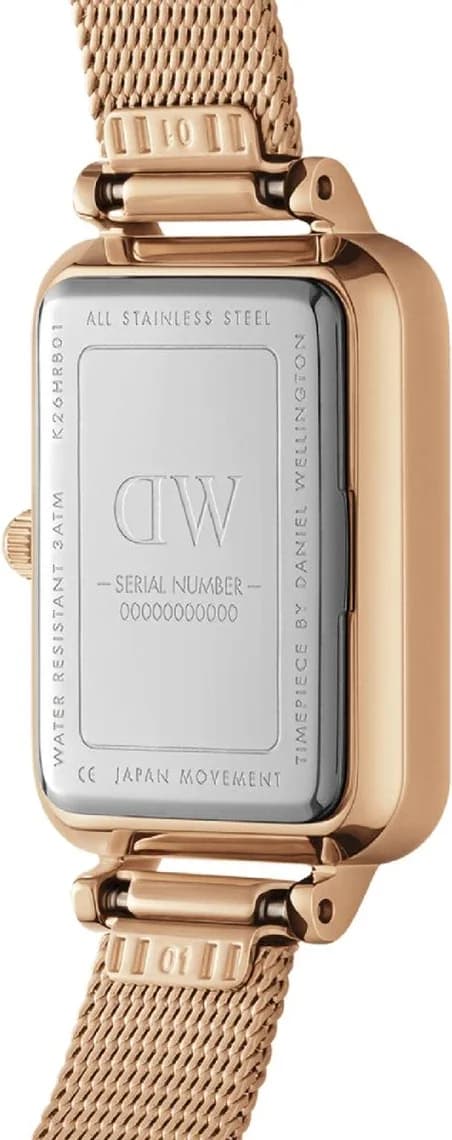 Attache bracelet Daniel Wellington DW00100669 en mesh acier inoxydable avec fermoir magnetique ajustable