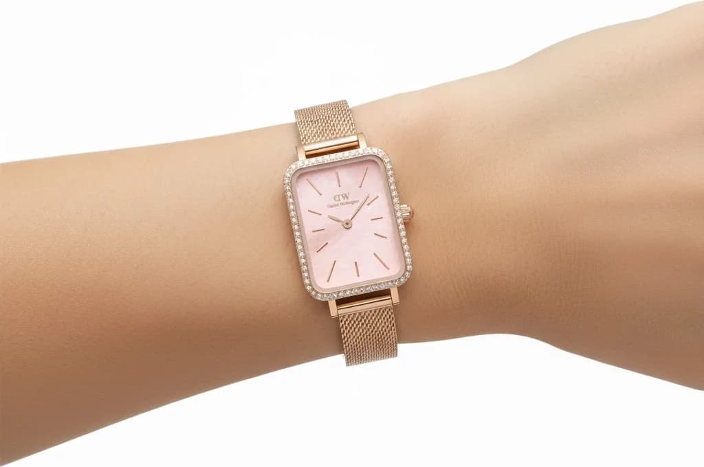 Lunette boîtier Daniel Wellington DW00100669 en acier inoxydable 36 mm, verre minéral, étanche 3 ATM