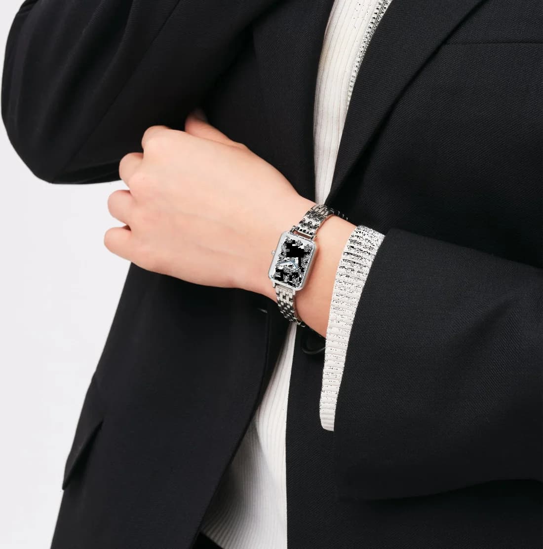 Montre Daniel Wellington DW00100691 femme détail bracelet acier