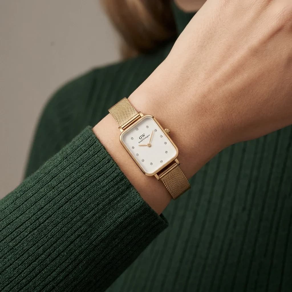Montre Daniel Wellington DW00100599 femme verso boîtier or