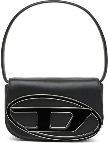 Sac à main Diesel 1DR Medium en cuir noir pour femme - Réf. 111504