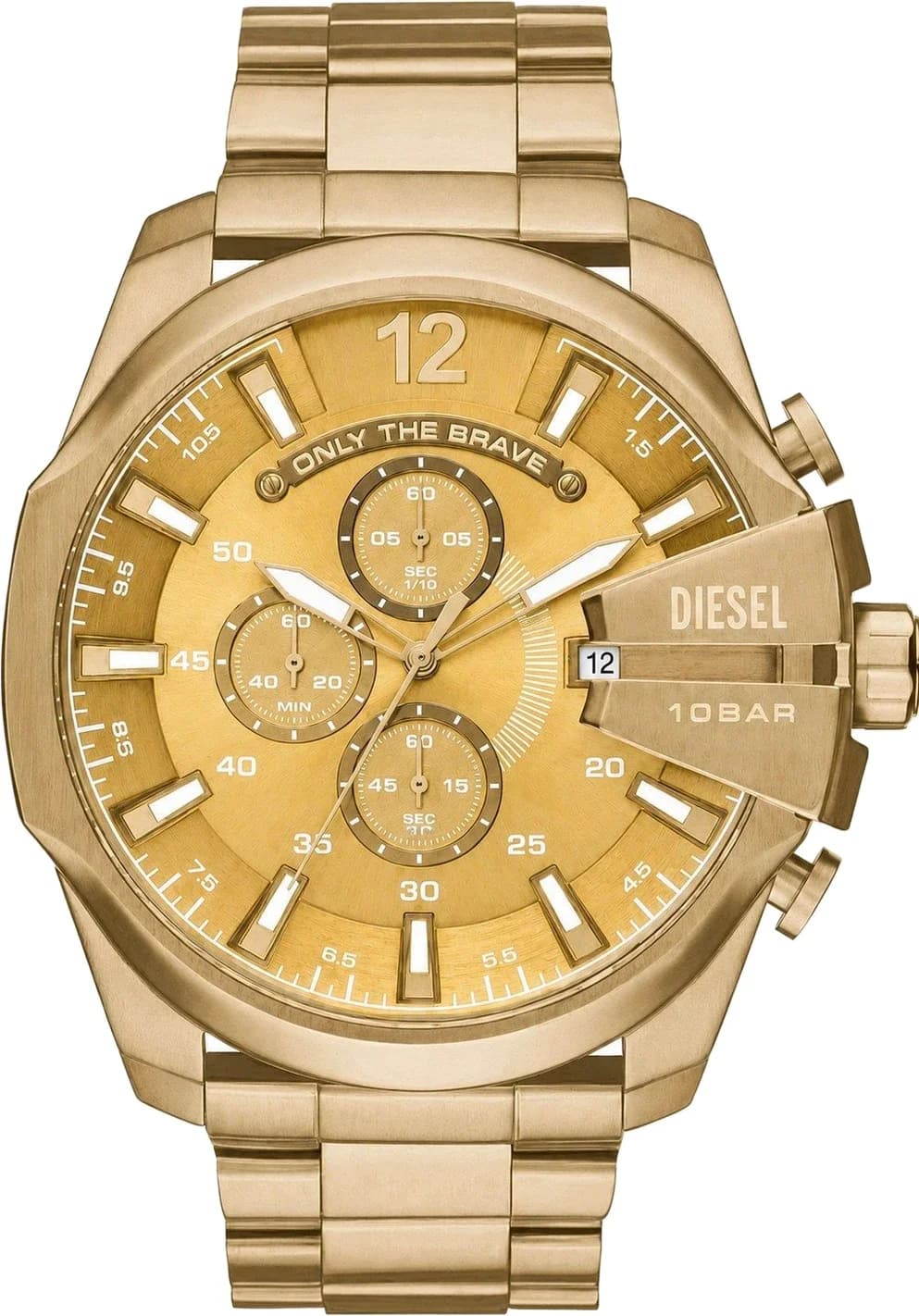 Montre Diesel DZ4360 homme cadran or bracelet acier