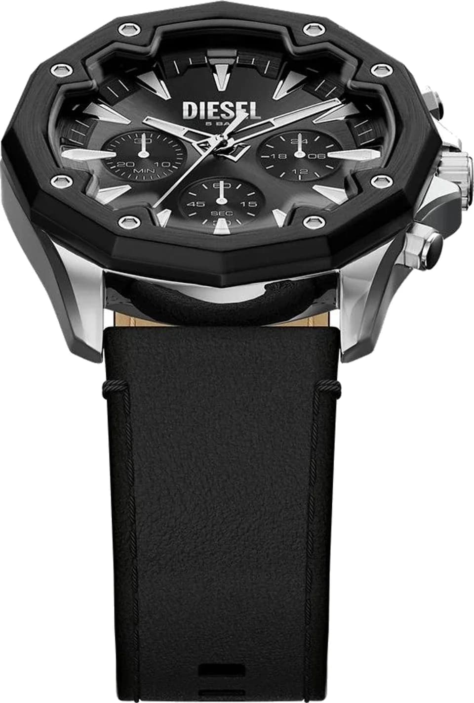 Montre Diesel DZ4710 homme détail cadran noir