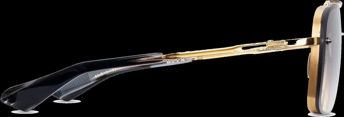 Lunettes de soleil DITA Mach Six DTS121-62-01-Z Titane Or Gris Unisexe vue 3