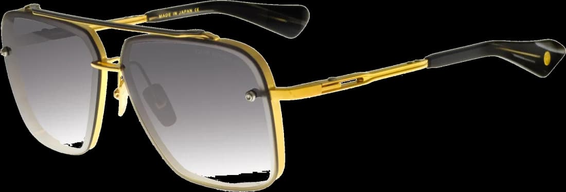 Lunettes de soleil DITA Mach Six DTS121-62-01-Z Titane Or Gris Unisexe