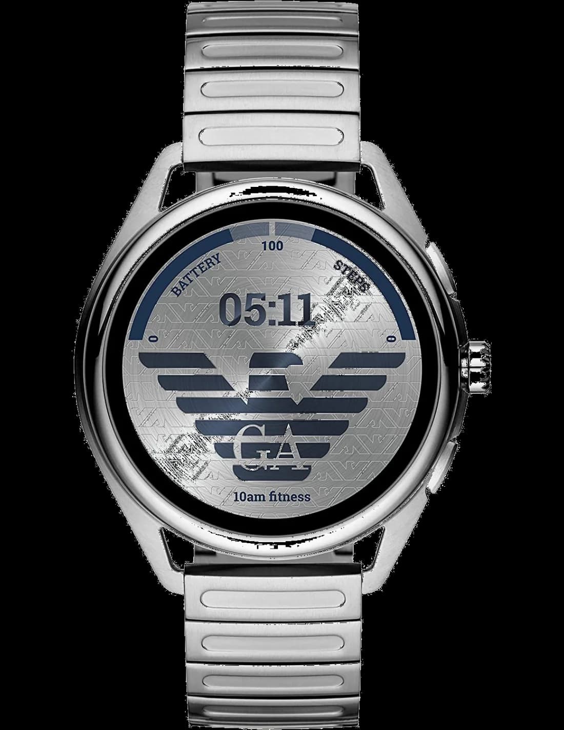 Montre Connectée Hybride Emporio Armani Connected ART5026 - Cadran et bracelet acier argenté - 44mm