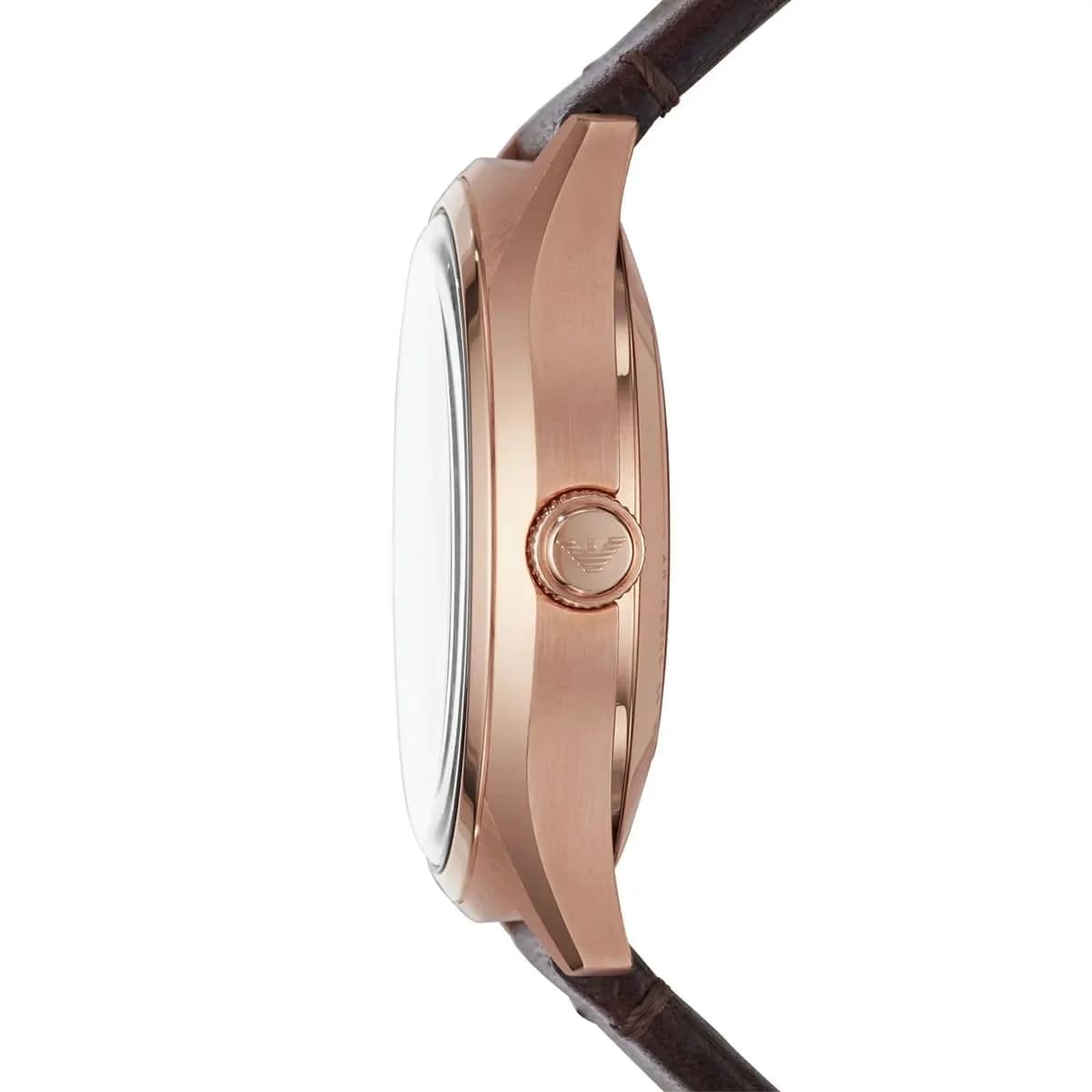 Visage cadran Emporio Armani AR60005 squeletté révélant le balancier, index bâtons et aiguilles dauphine polies