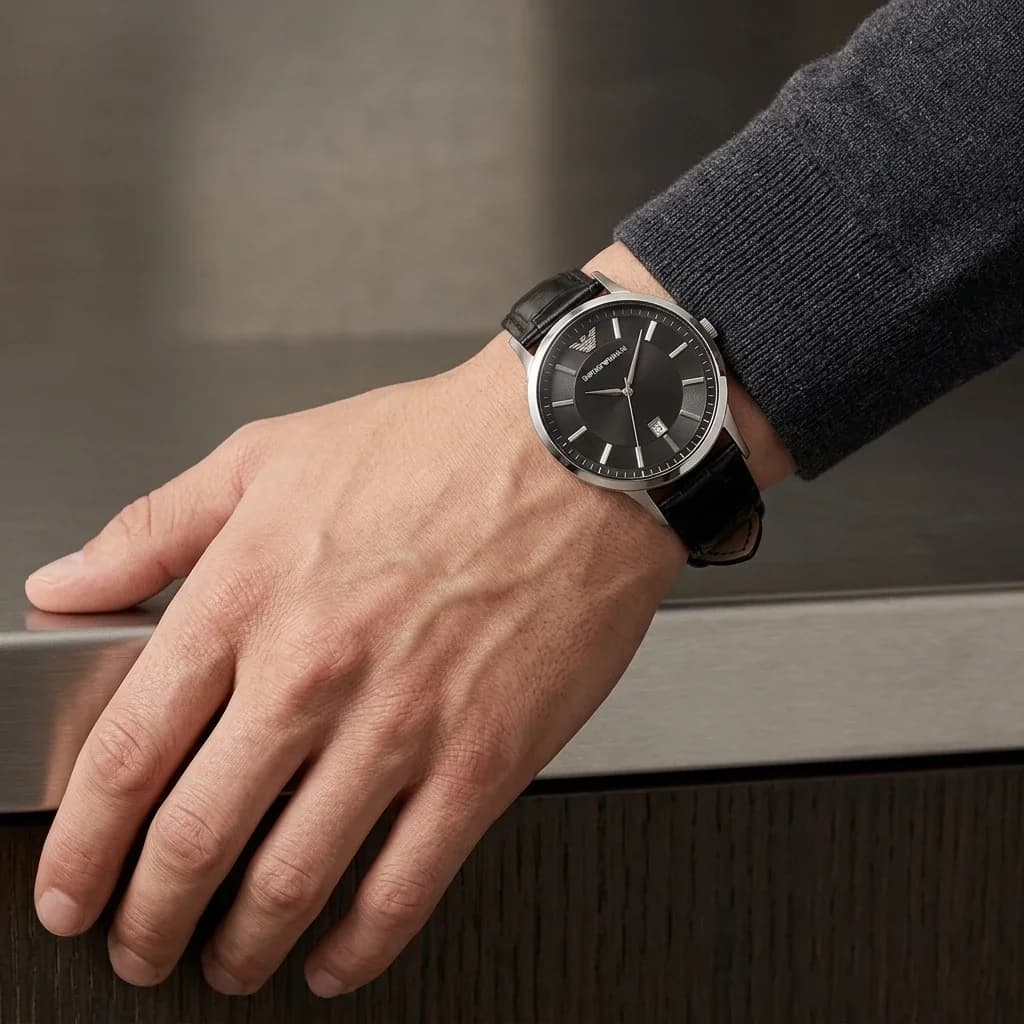 Montre Emporio Armani AR2411 homme vue de profil