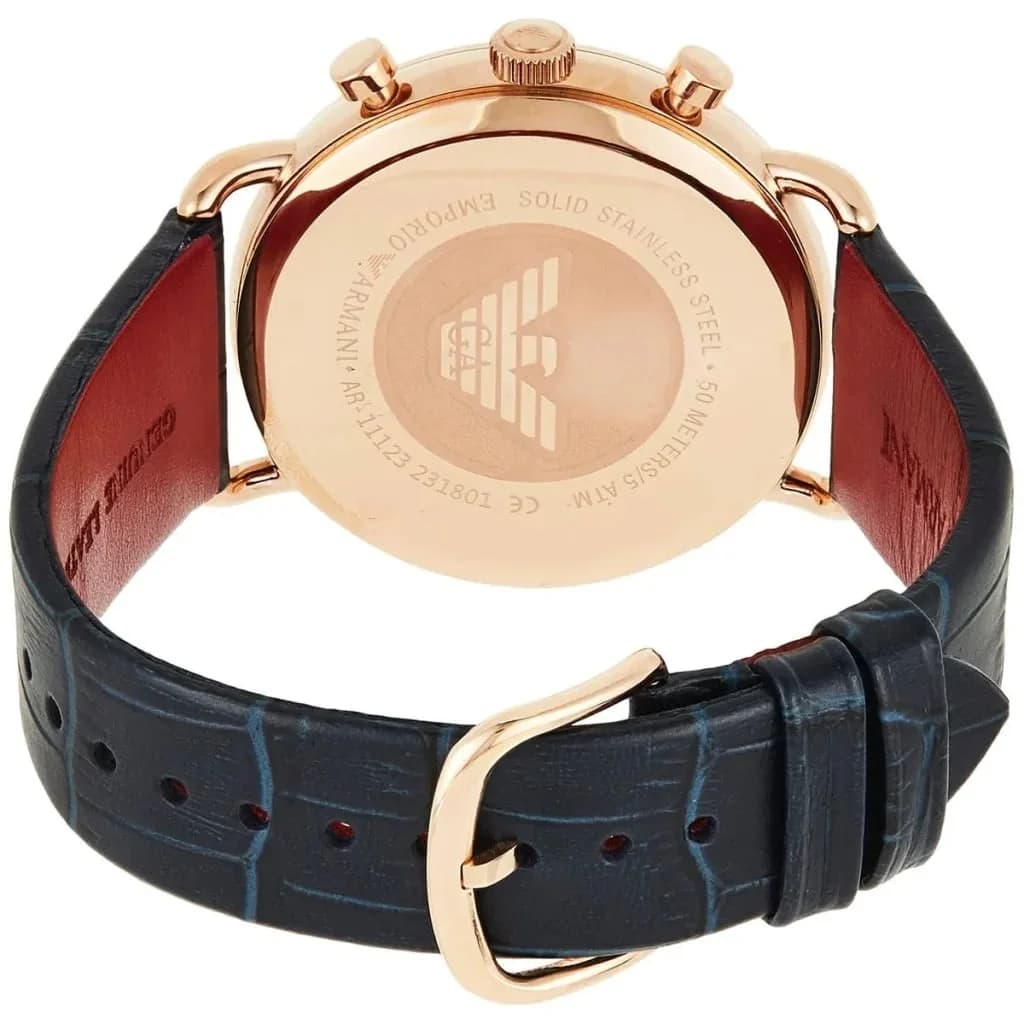 Montre Emporio Armani AR11123 homme détail cadran argent