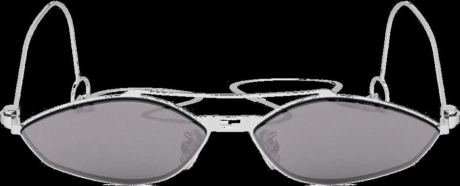 Lunettes de Soleil Fendi Baguette FE40114U-Y 16C - Monture Cat-eye Palladium pour Femme avec Chaîne vue 2