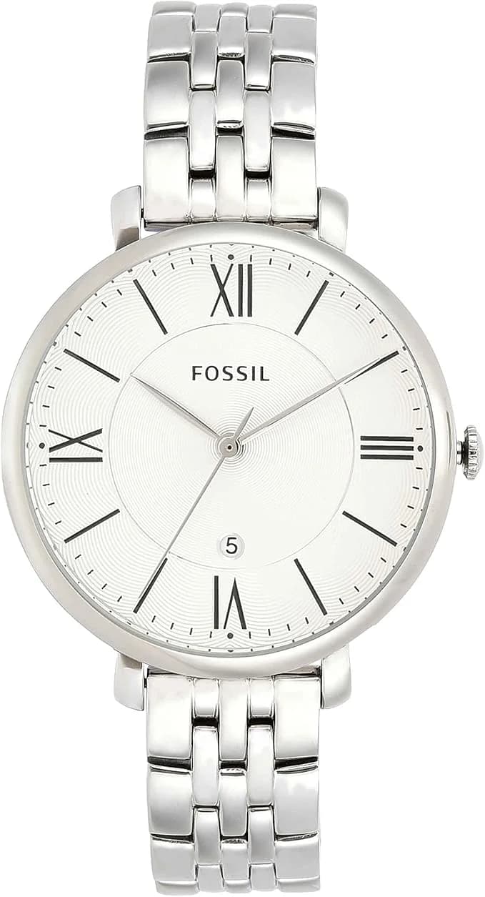 Montre Fossil ES3433 femme cadran blanc bracelet acier