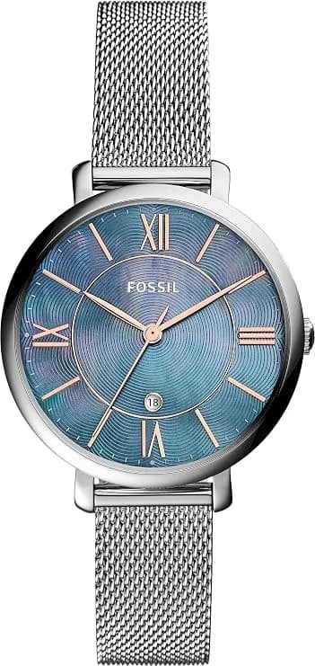 Montre Fossil ES4322 femme cadran bleu bracelet acier