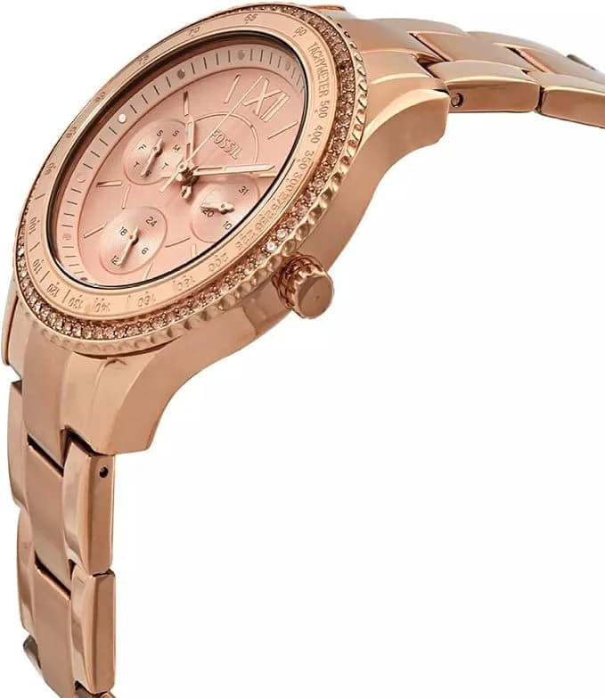 Montre Fossil ES5106 femme détail cadran or rose