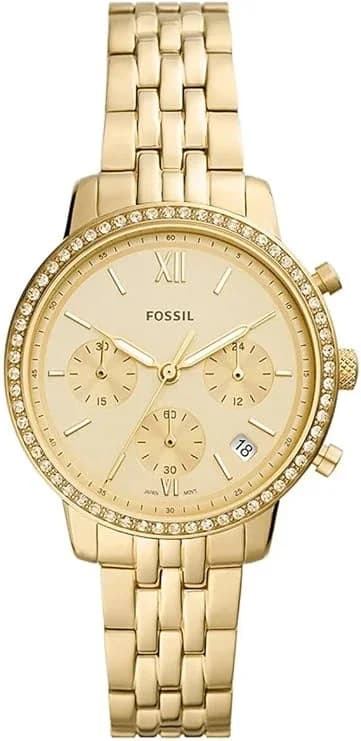 Montre Fossil ES5219 femme cadran or bracelet acier