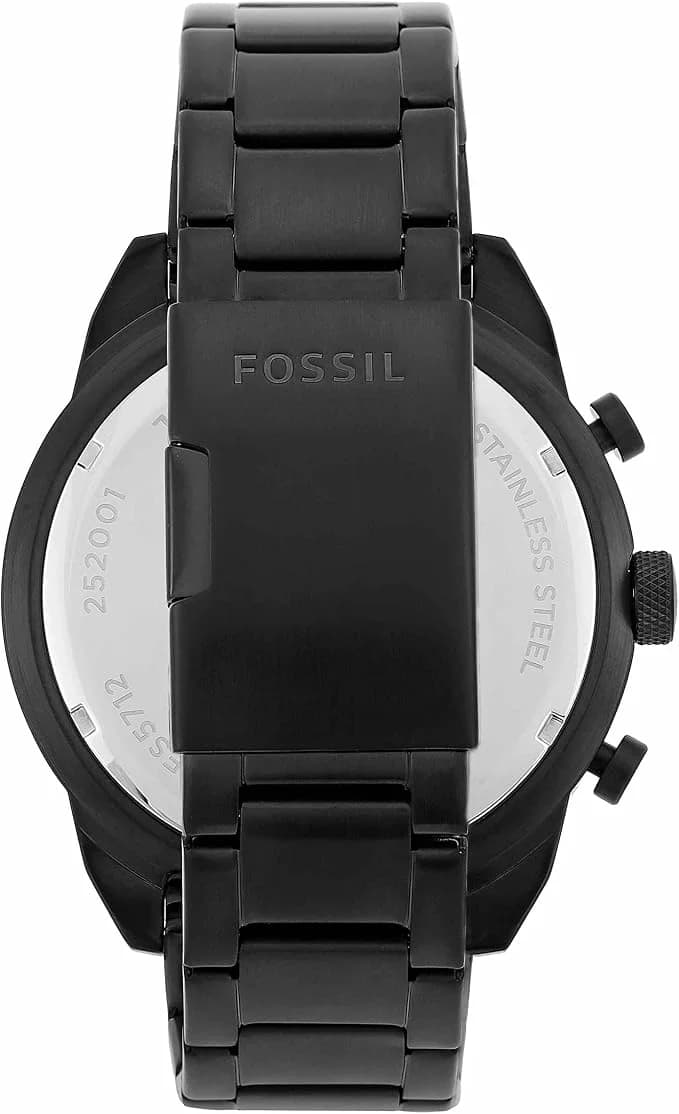Montre Fossil FS5712 homme détail cadran noir
