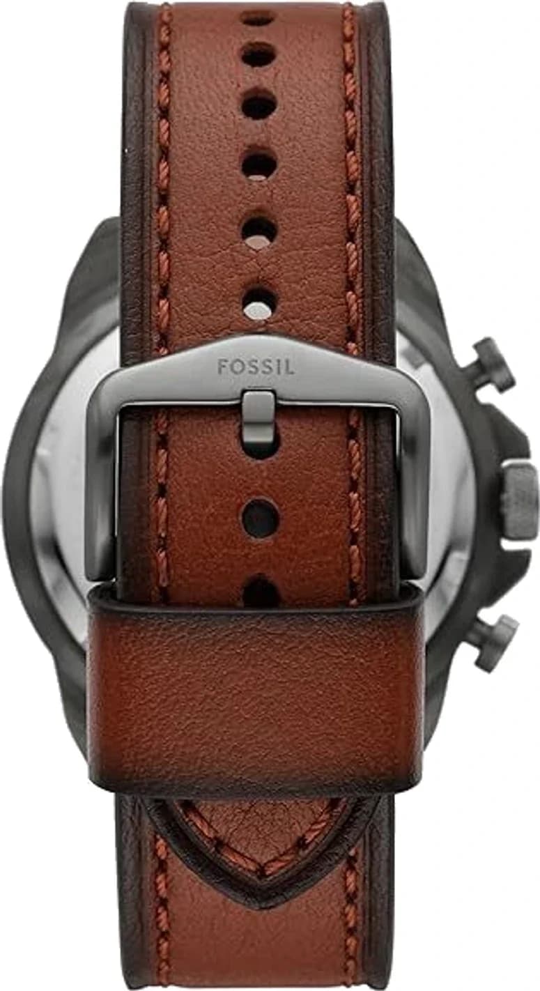 Montre Fossil FS5855 homme détail cadran gris