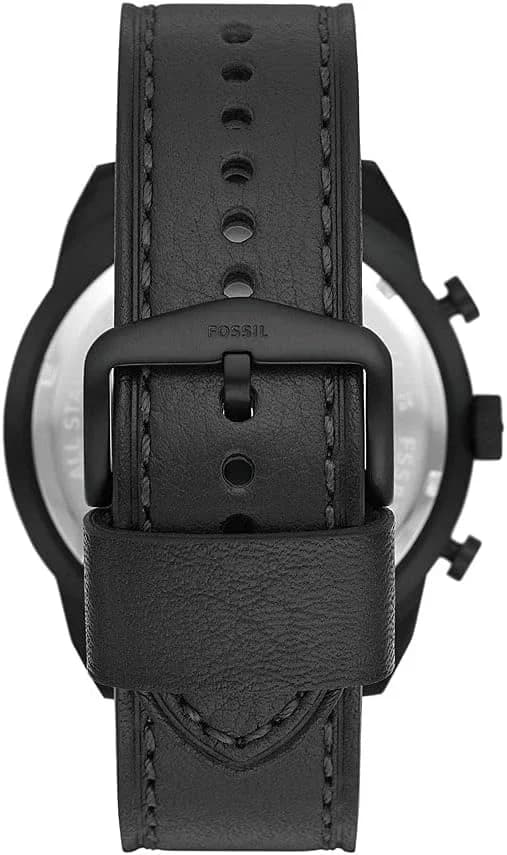 Montre Fossil FS5874 homme détail cadran noir