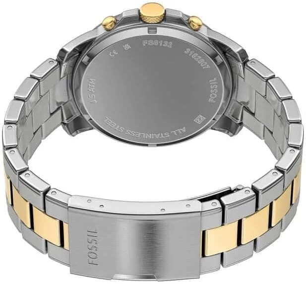 Montre Fossil FS6132 homme détail bracelet acier