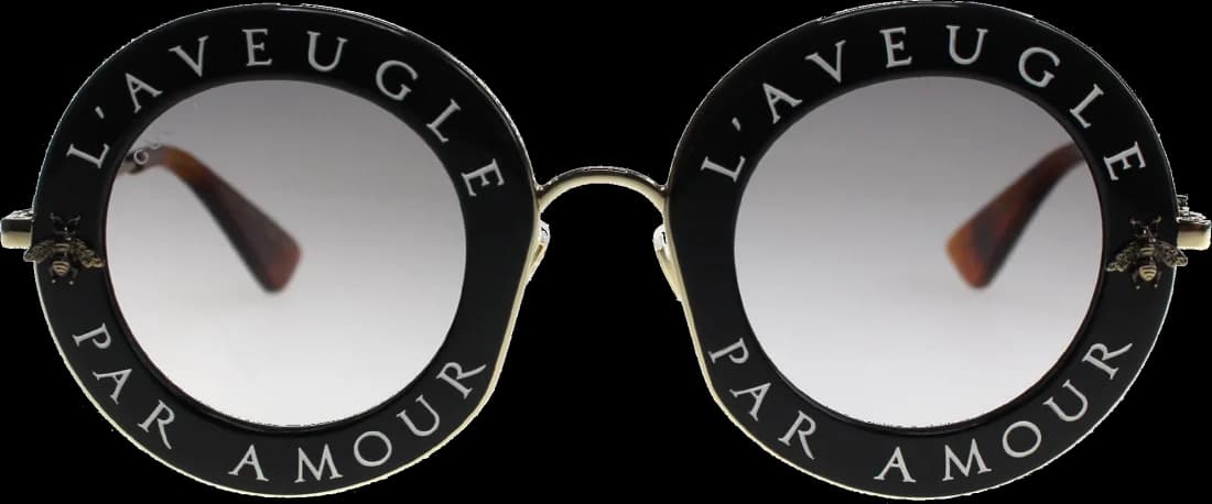 Lunettes de soleil Gucci L'aveugle par amour GG0113S-001 vue 2