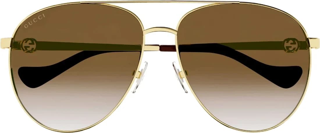 Montre Gucci GG1088S-002 Lunettes de soleil Gucci GG1088S forme pilote en métal