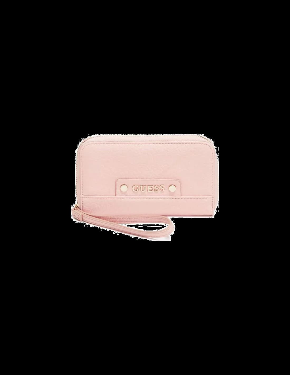 Pochette pour femme Guess Reagan 15GF-168-BLUSH en simili cuir rose pâle