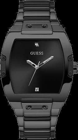 Montre Homme Guess Phoenix GW0387G3, Cadran et Bracelet Acier Noir