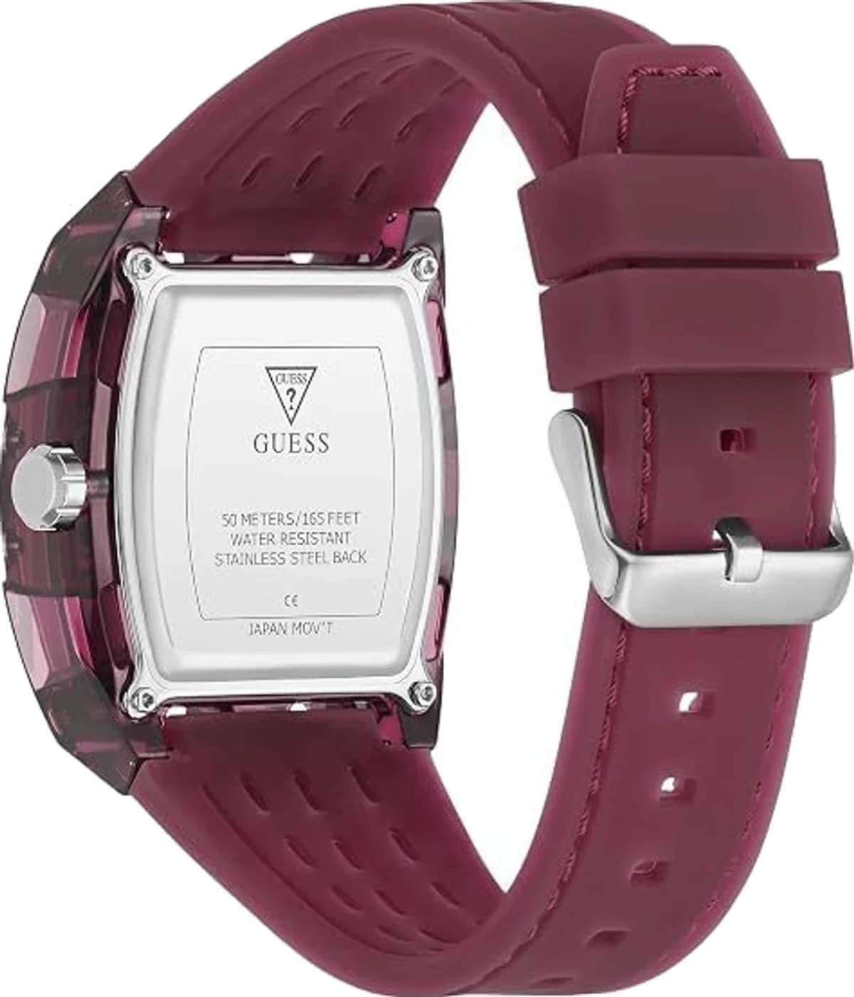 Montre Guess GW0499G12 homme verso boîtier rouge