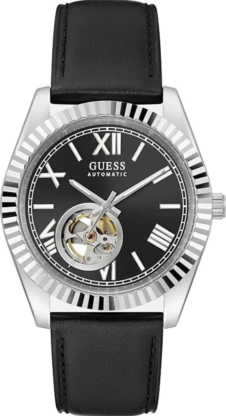 Montre Guess GW0985G1 homme cadran noir bracelet cuir