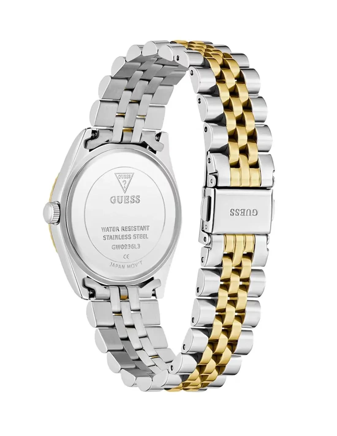 Montre Guess Jada GW0936L3 femme cadran argent bracelet acier bicolore vue 3