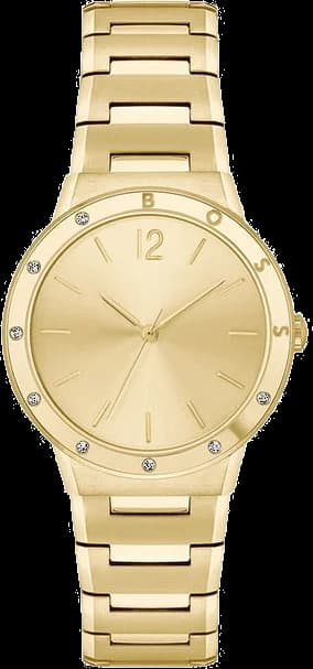 Montre Femme Hugo Boss Breath 1502715 - Boîtier et bracelet acier doré - 34mm