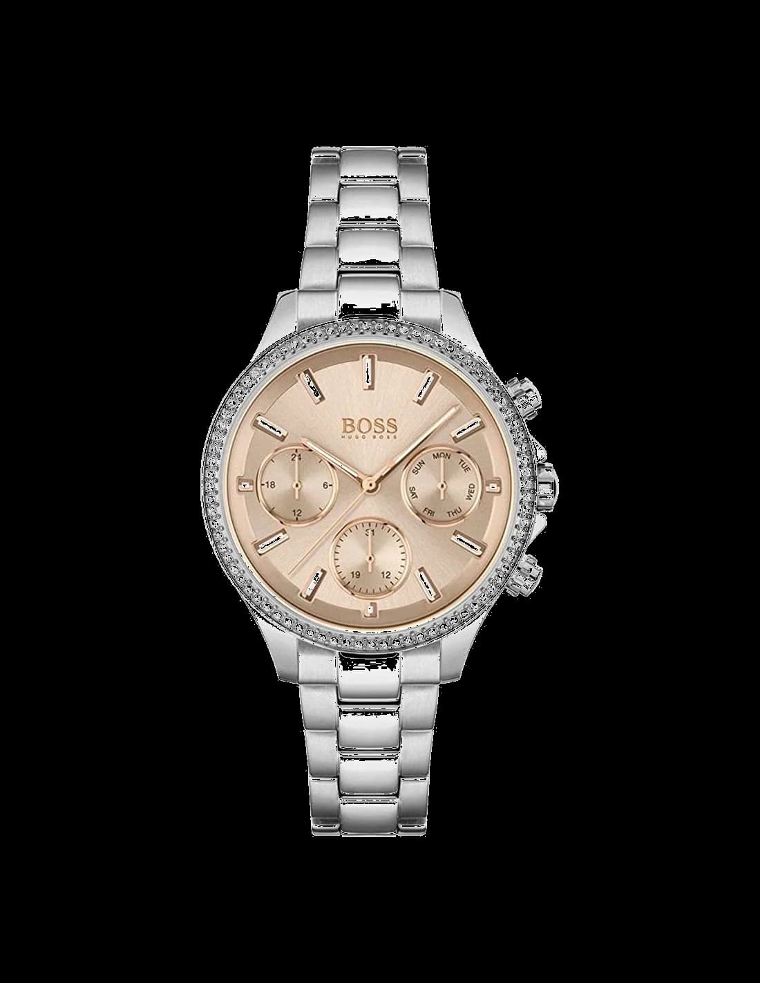 Montre Femme Hugo Boss Hera 1502565 en Acier, Cadran Rose Corail