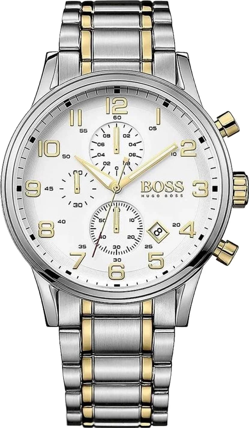 Montre Hugo Boss 1513236 homme cadran blanc bracelet acier