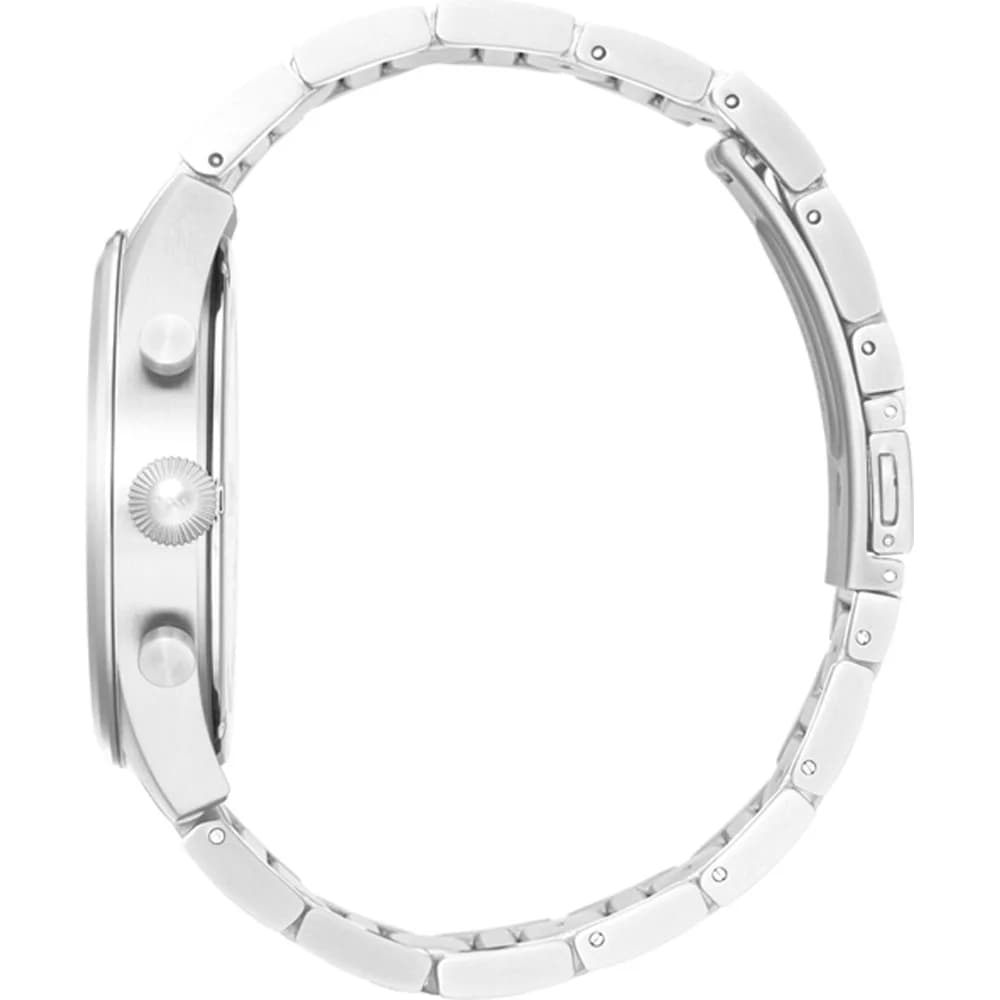 Montre Hugo Boss Pioneer 1513713 homme argentée, acier inoxydable 44mm, quartz 5 ATM vue 4