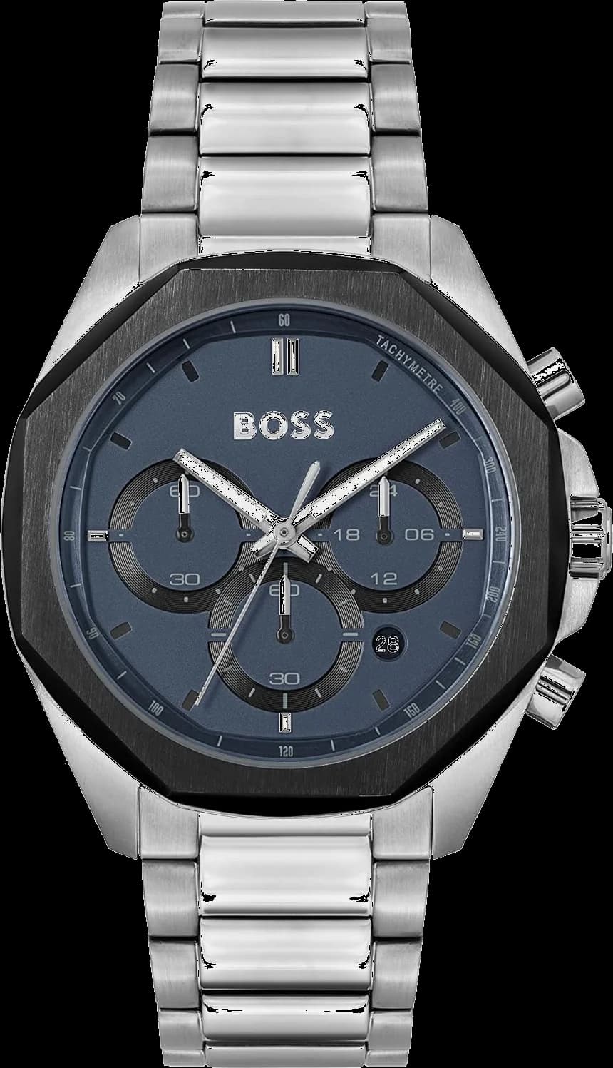 Montre Hugo Boss Cloud 1514015 pour Homme - Cadran Bleu, Bracelet Acier