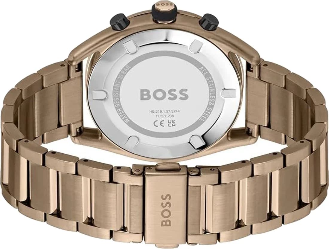 Zoom sur le cadran noir du Hugo Boss 1514027