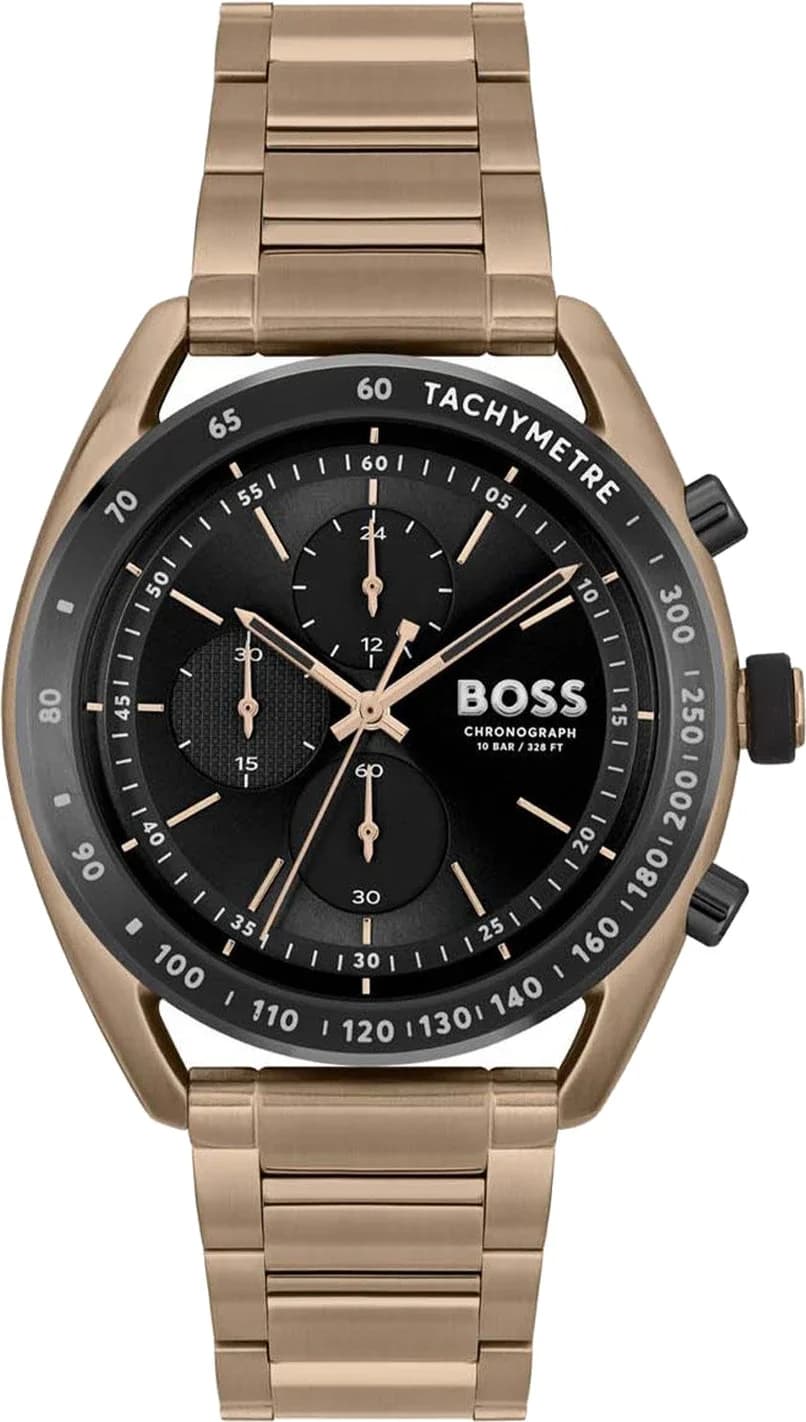 Garde-temps Hugo Boss 1514027 pour homme, acier bronze pour poignet moderne