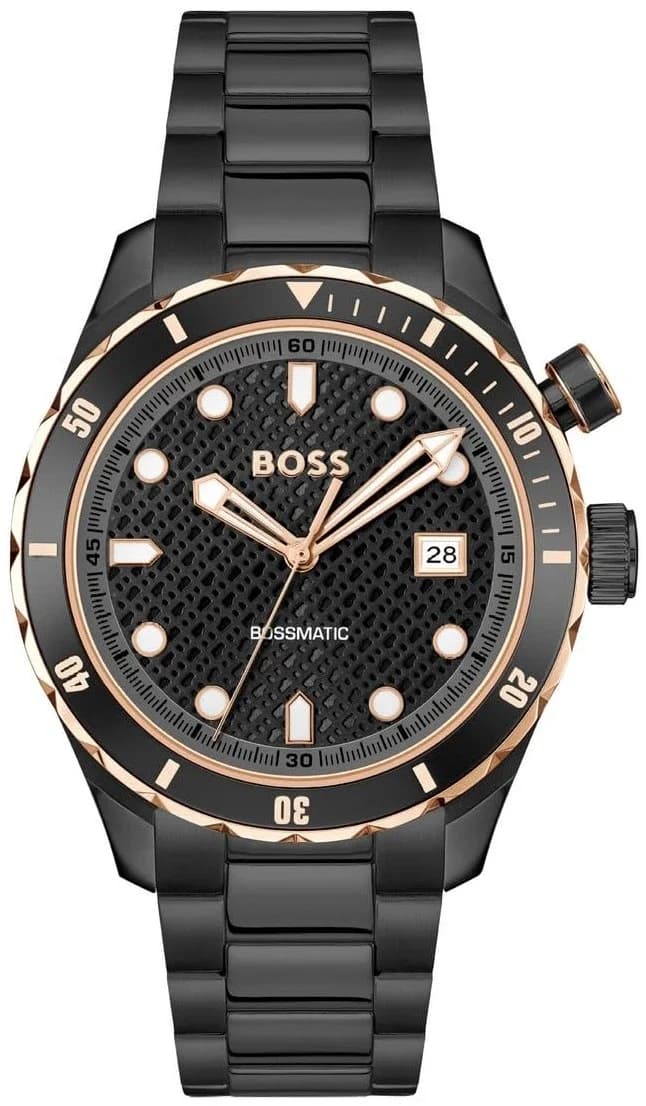 Garde-temps Hugo Boss 1514215 pour homme, en acier avec cadran noir