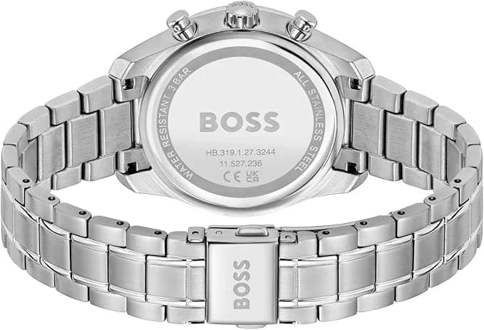 Montre Hugo Boss Grand Tour 1502767 femme argentée, acier inoxydable 38mm, quartz 3 ATM vue 3