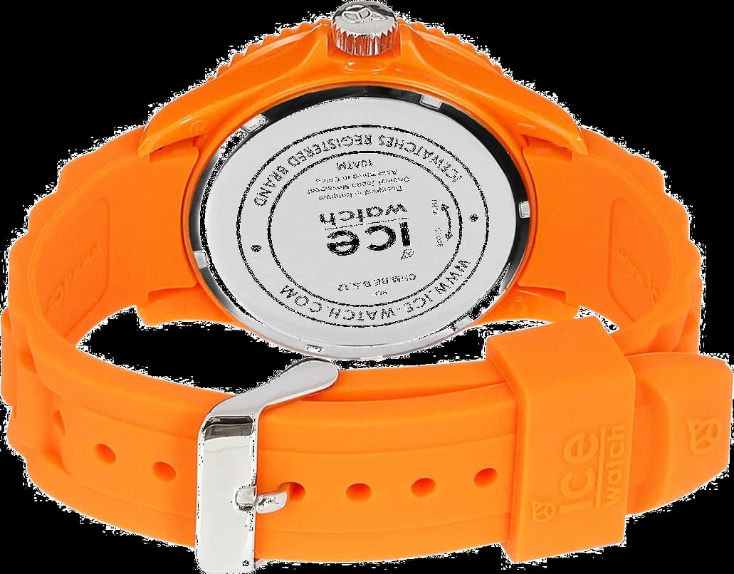 Visage cadran Ice Watch SI.OE.B.S.09 avec index appliqués argentés et aiguilles luminescentes, date à 3h, design minimaliste