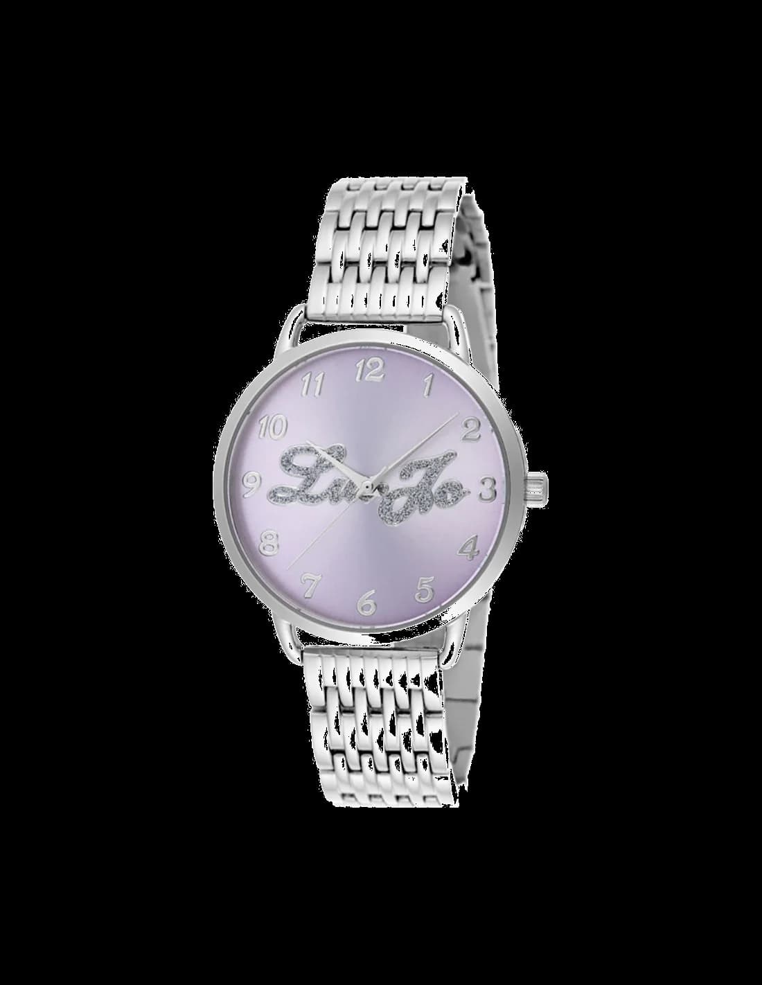 Montre Femme Liu Jo Luxury Isabel TLJ1025, Cadran Violet et Bracelet Argent