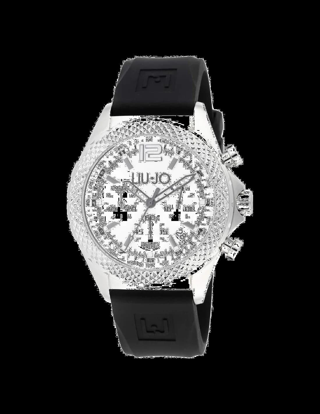 Montre Homme Liu Jo Luxury Bionic/Derby TLJ830 - Cadran Blanc, Bracelet Noir