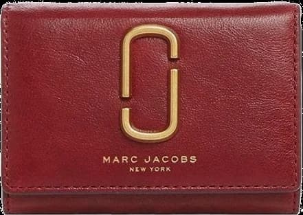 Portefeuille femme Marc Jacobs M0012078-RED en cuir véritable rouge