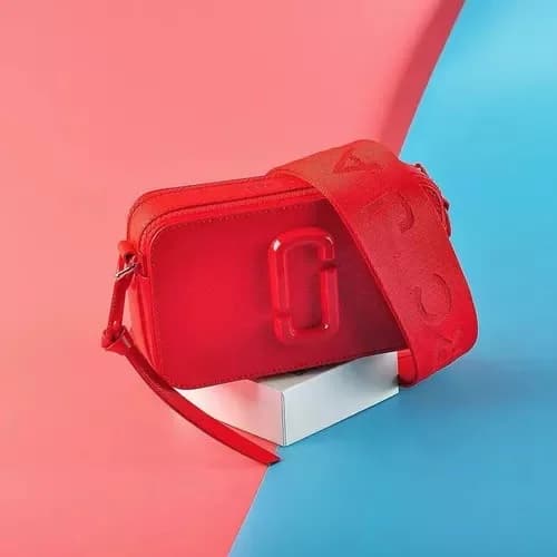 Sac à main bandoulière Marc Jacobs The Snapshot pour femme, Germanium Rouge - Réf. M0014867-612 vue 4