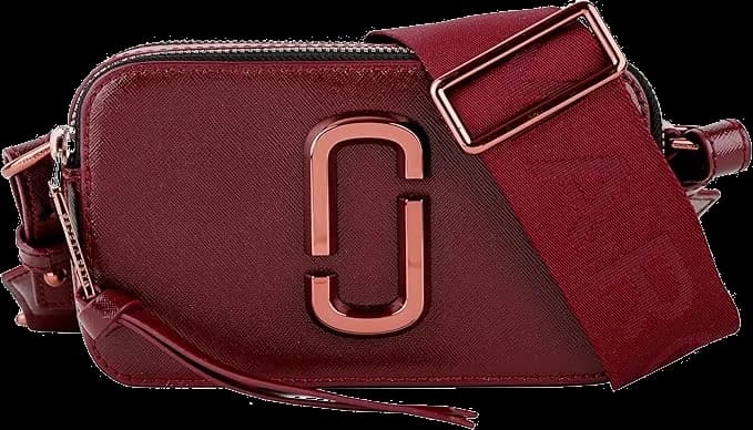 Sac à main bandoulière Marc Jacobs The Snapshot Bordeaux pour femme - Réf. M0015476-615