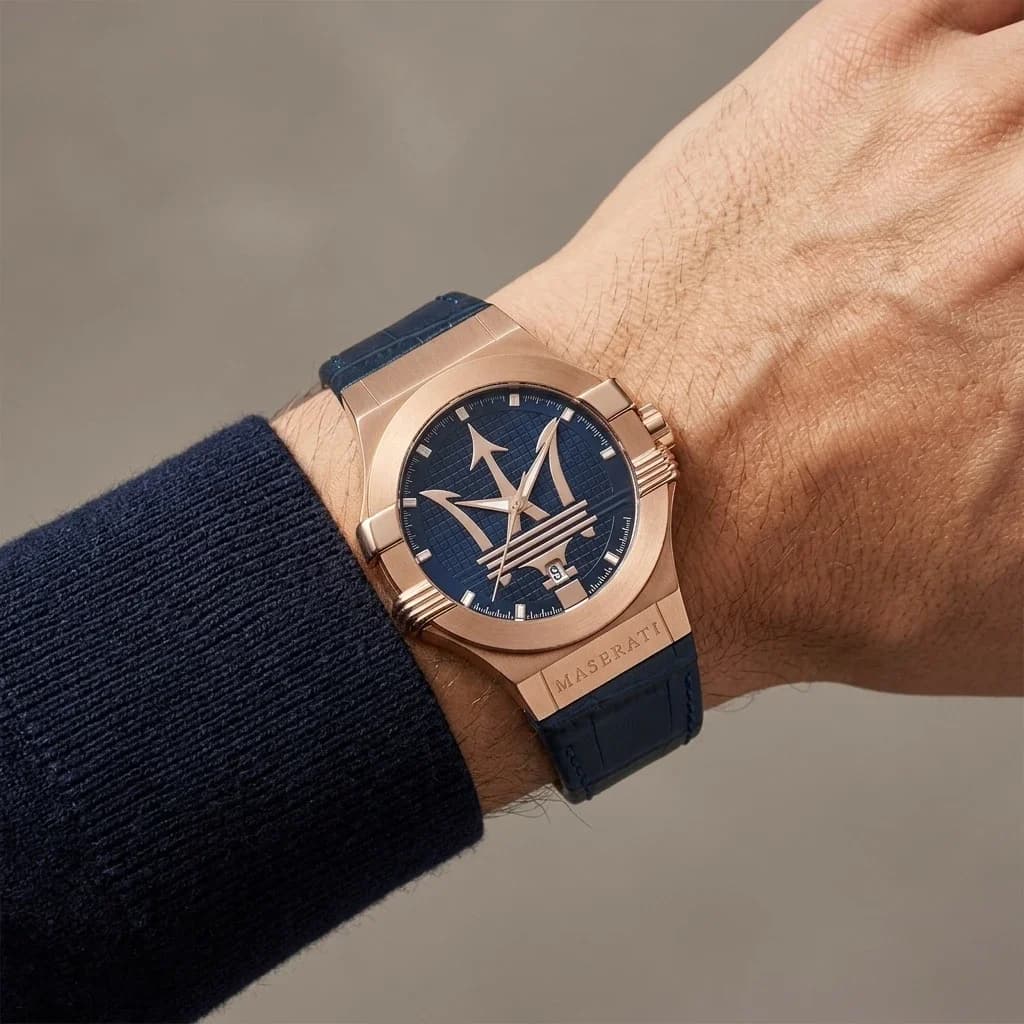 Montre Maserati R8851108027 homme verso boîtier or rose